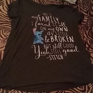 Short Sleeved Stich Quote Shirt
